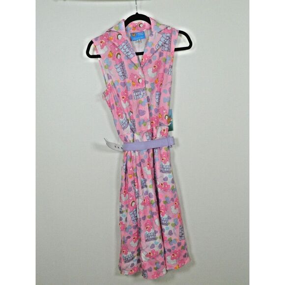 Unique Vintage x Care Bears Dress Size Medium 6/8 Pink 50s Style‎ Belt - Picture 4 of 11